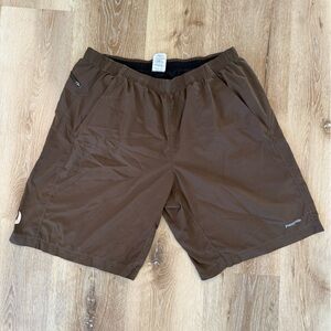 Patagonia Men's Brown swim trunk/athletic shorts
